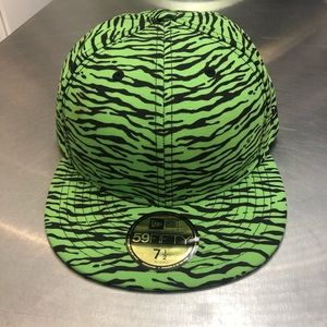 Jeremy Scott Tiger Print Fitted Cap